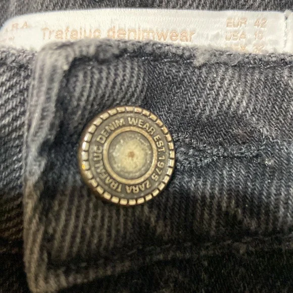 The Rolling Stones Destroyed Black Short Shorts 10 W/Lips Logo - Picture 8 of 11